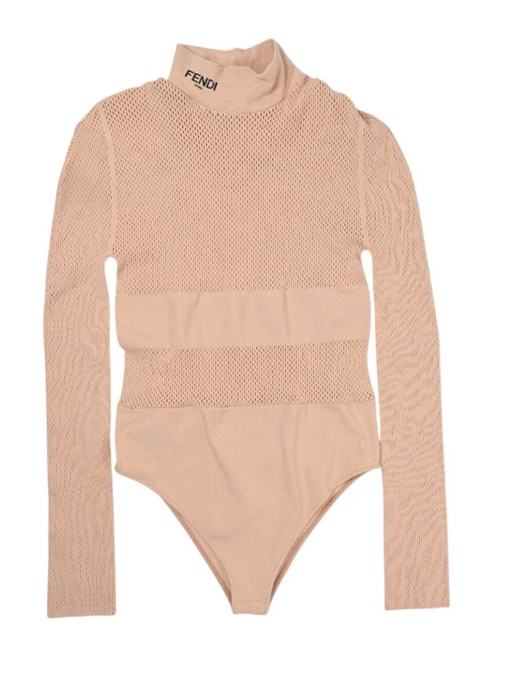 Fendi Mesh Bodysuit in Vintage Pink